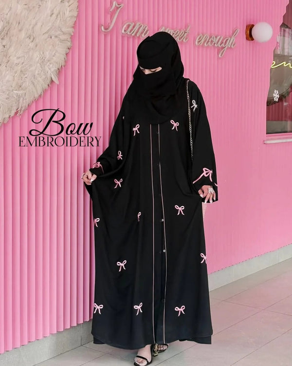 Trending Bow Abaya With Stoller