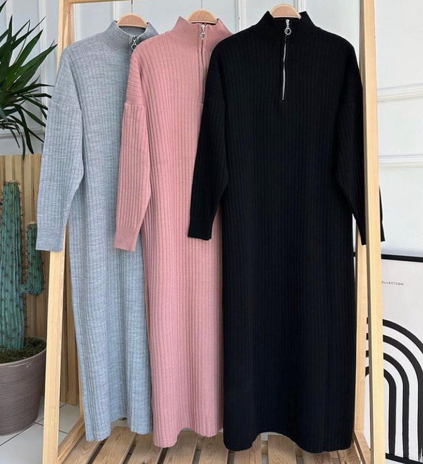 Zip Long BodyCone Dress