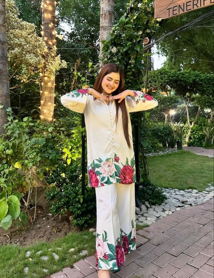 Digital Print Cord Set - | Buy Online from Areeba Boutiques