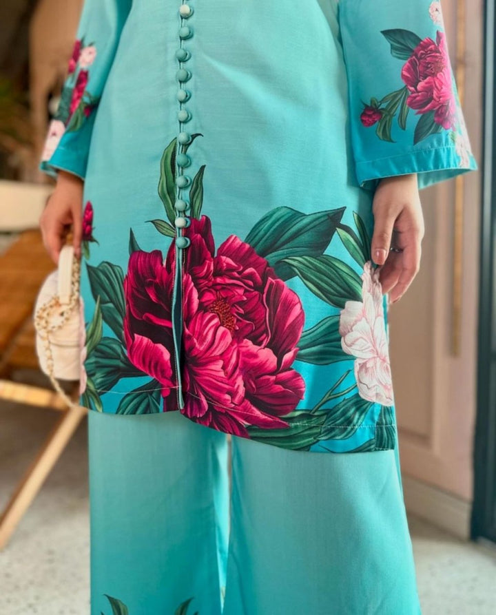 Digital Print Cord Set - | Buy Online from Areeba Boutiques