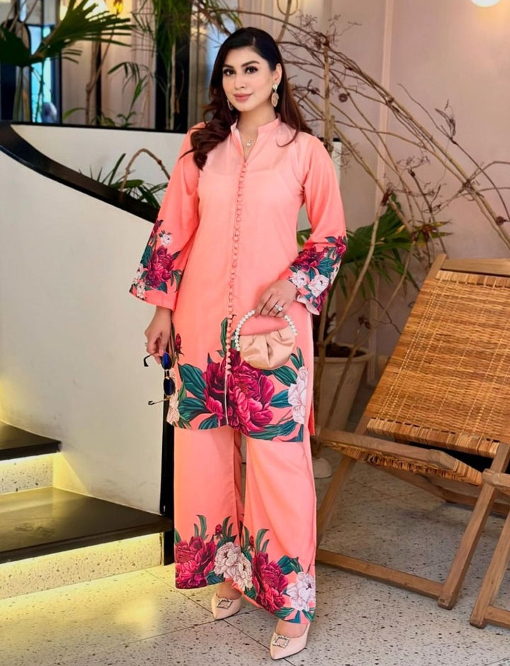 Digital Print Cord Set - | Buy Online from Areeba Boutiques