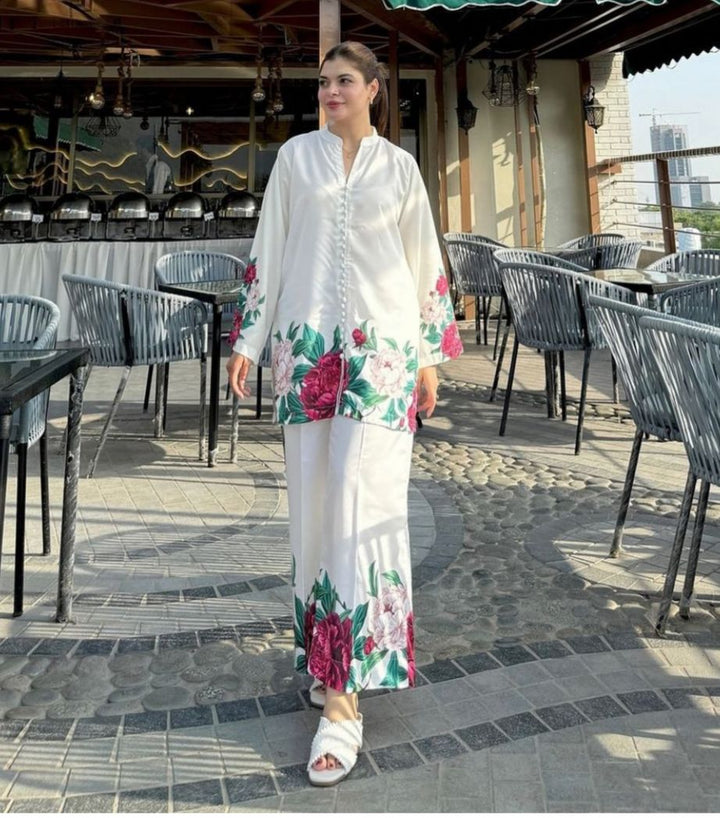 Digital Print Cord Set - | Buy Online from Areeba Boutiques