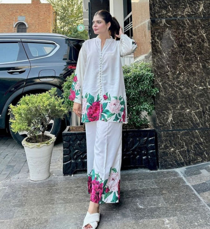Digital Print Cord Set - | Buy Online from Areeba Boutiques