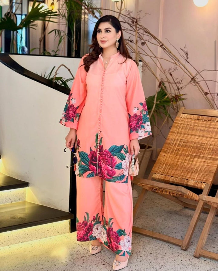 Digital Print Cord Set - | Buy Online from Areeba Boutiques