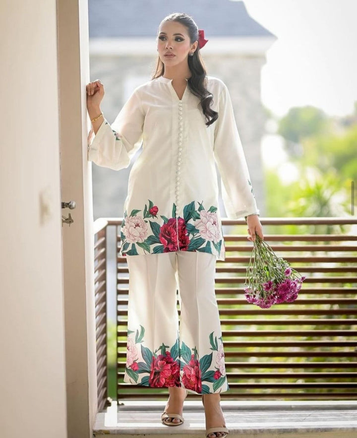 Digital Print Cord Set - | Buy Online from Areeba Boutiques
