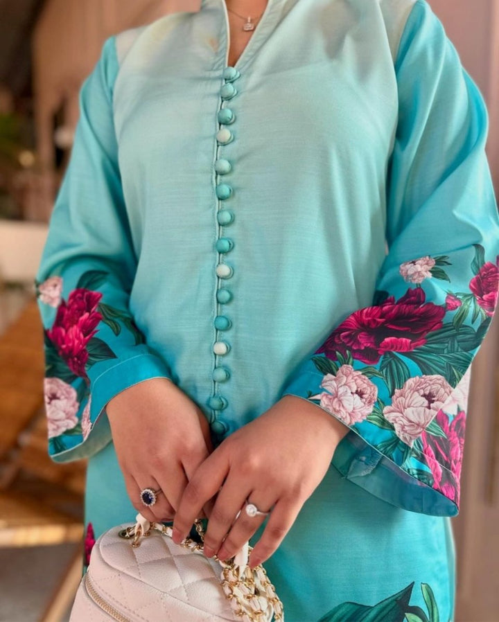 Digital Print Cord Set - | Buy Online from Areeba Boutiques