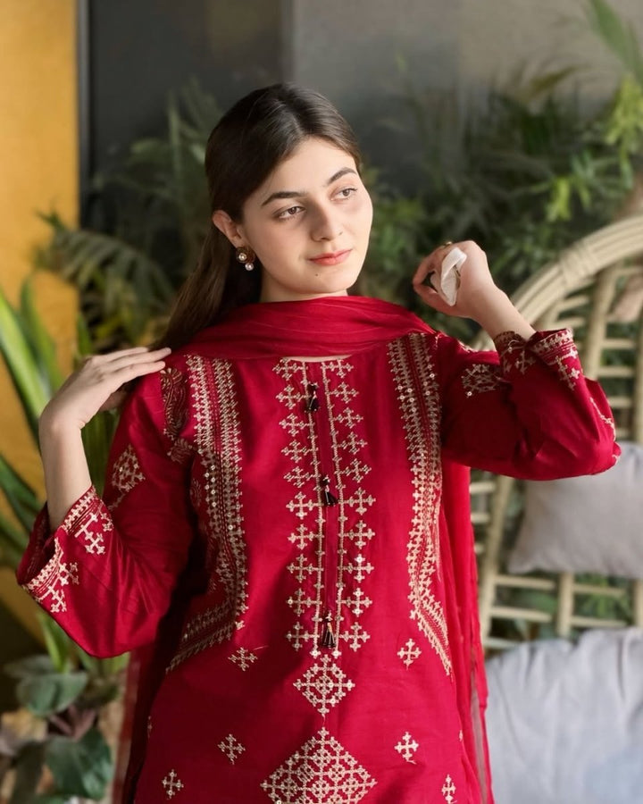 Ferozan Embroidered 3 Peice - | Buy Online from Areeba Boutiques