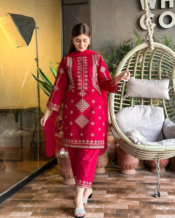 Ferozan Embroidered 3 Peice - | Buy Online from Areeba Boutiques
