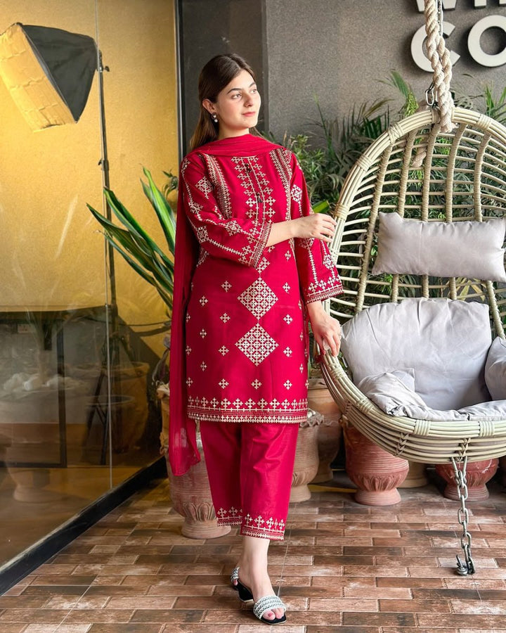 Ferozan Embroidered 3 Peice - | Buy Online from Areeba Boutiques