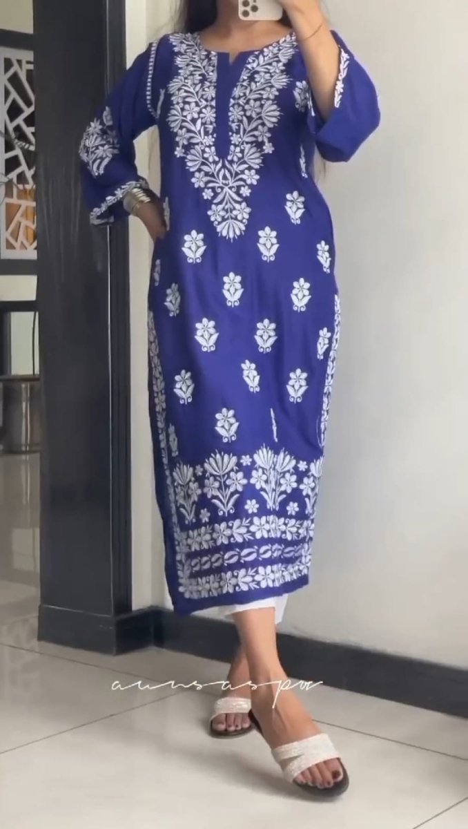 INDIAN HEAVY EMBROIDED KURTI - | Buy Online from Areeba Boutiques