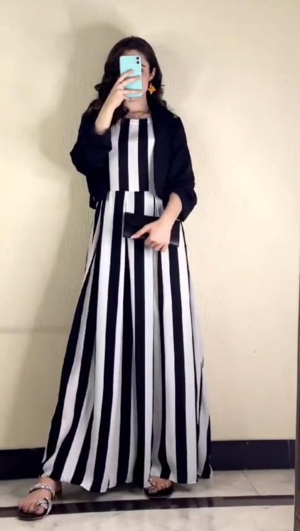Lining Frock With Coat - | Buy Online from Areeba Boutiques
