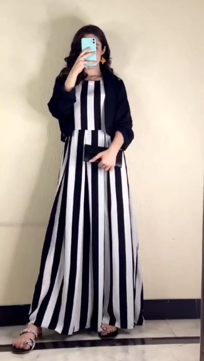 Lining Frock With Coat - | Buy Online from Areeba Boutiques