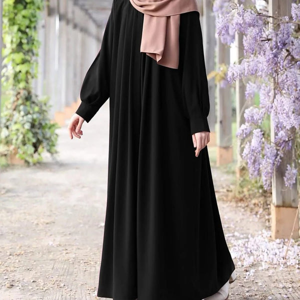 MEHRAB ABAYA WITH BELT - | Buy Online from Areeba Boutiques
