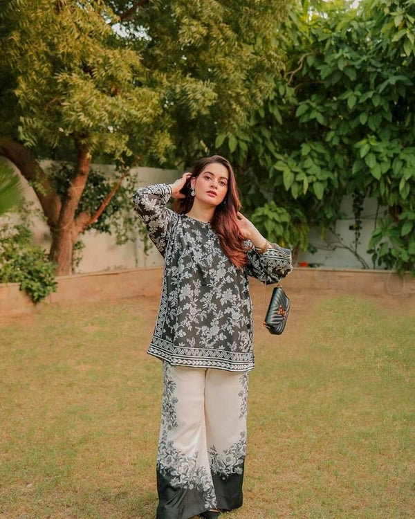 Midnight Flora Cord - Set 2 Peice - | Buy Online from Areeba Boutiques