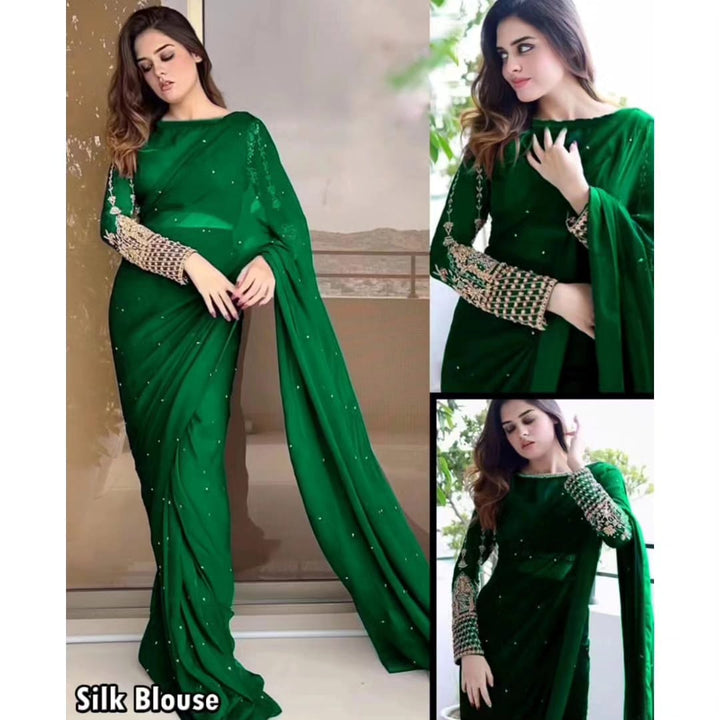 Pearls Saree - | Buy Online from Areeba Boutiques
