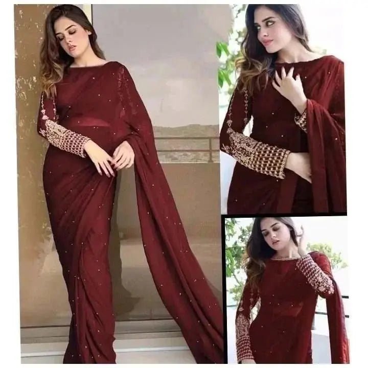 Pearls Saree - | Buy Online from Areeba Boutiques