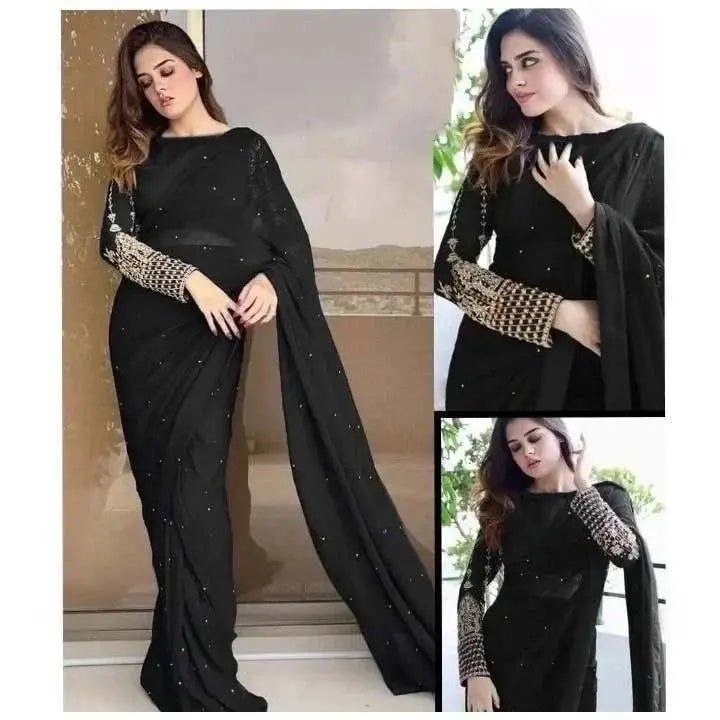 Pearls Saree - | Buy Online from Areeba Boutiques
