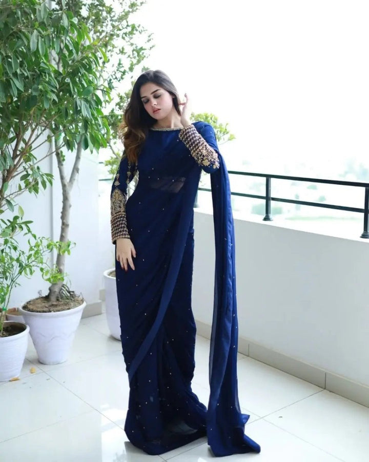 Pearls Saree - | Buy Online from Areeba Boutiques
