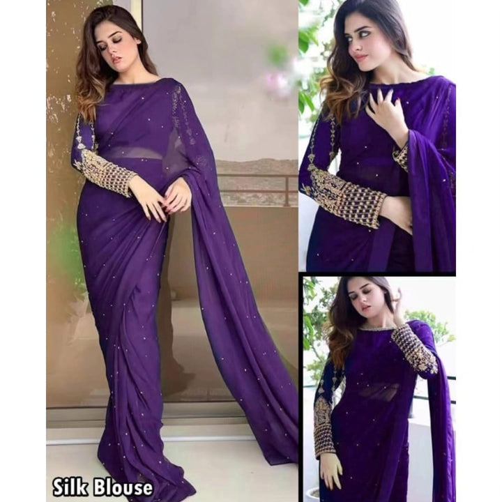 Pearls Saree - | Buy Online from Areeba Boutiques