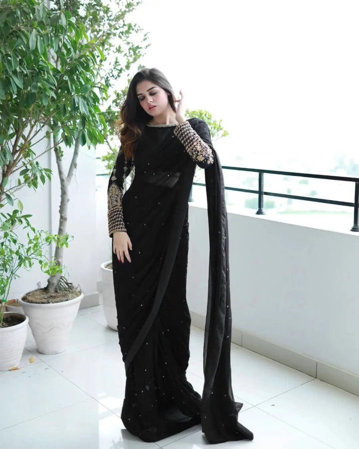 Pearls Saree - | Buy Online from Areeba Boutiques