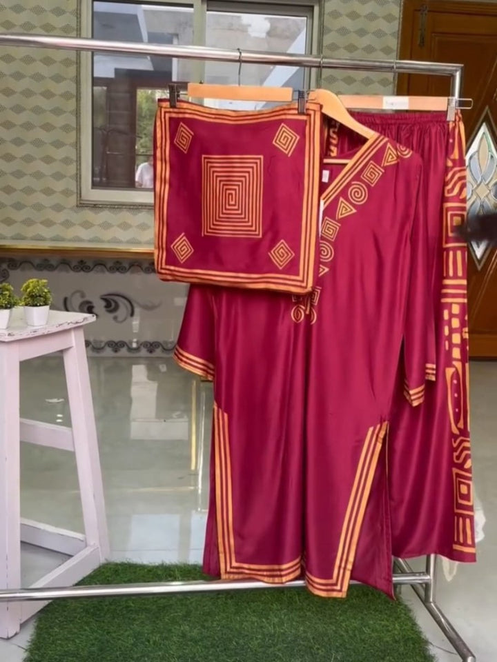 Pyramid 2 Pcs With Bag - | Buy Online from Areeba Boutiques