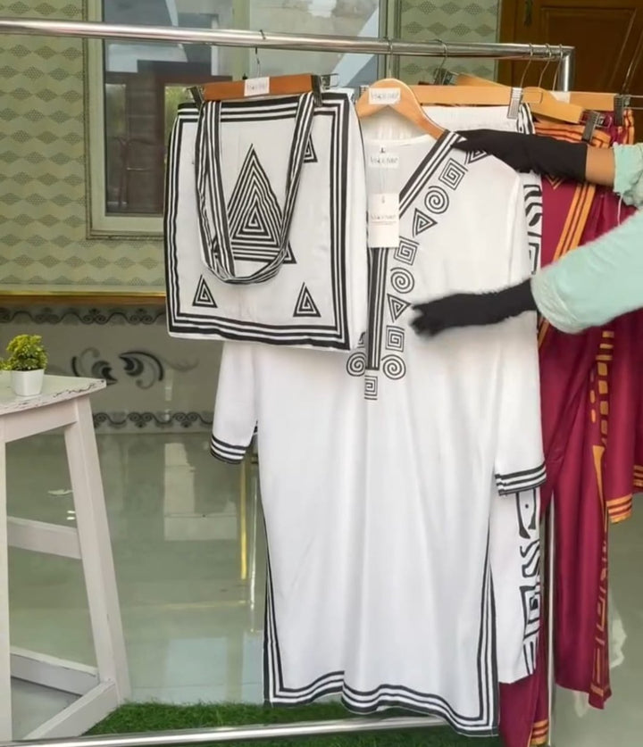Pyramid 2 Pcs With Bag - | Buy Online from Areeba Boutiques