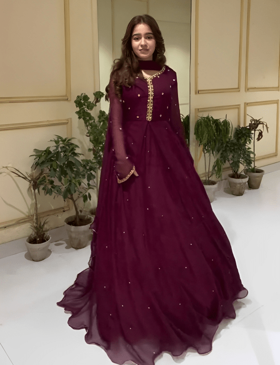 Zareen Long Maxi 3 Peice - | Buy Online from Areeba Boutiques